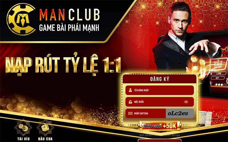 Man Club – Đăng ký ManClub – Cổng game bài đổi thưởng Man Club